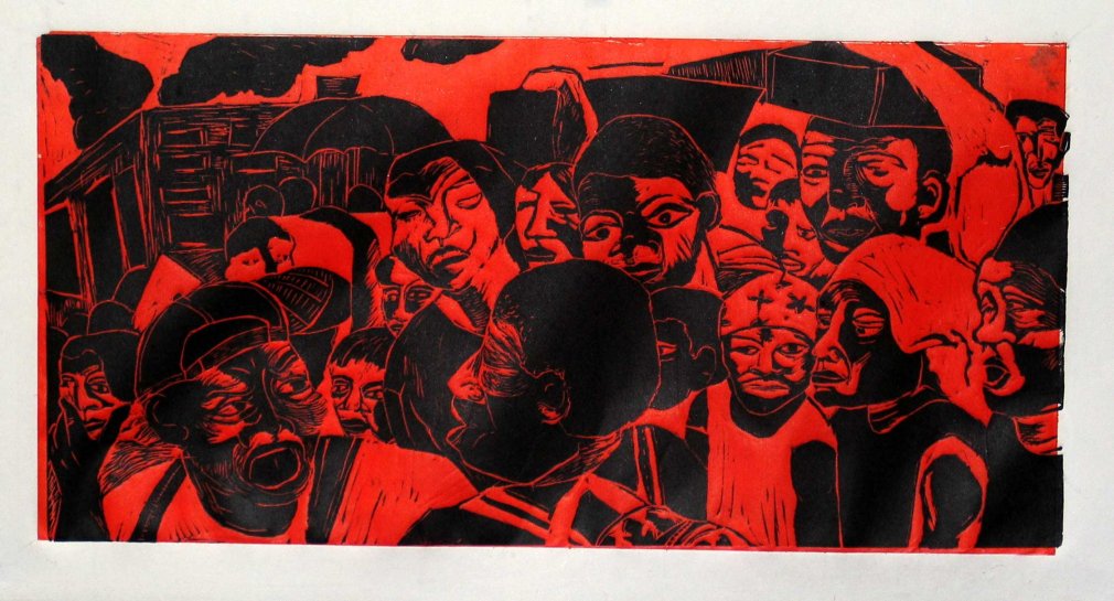 leni fried art print "Red Tide"