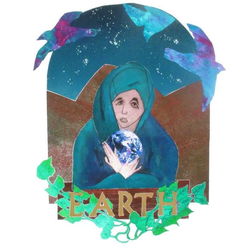 leni fried art print "Earth"