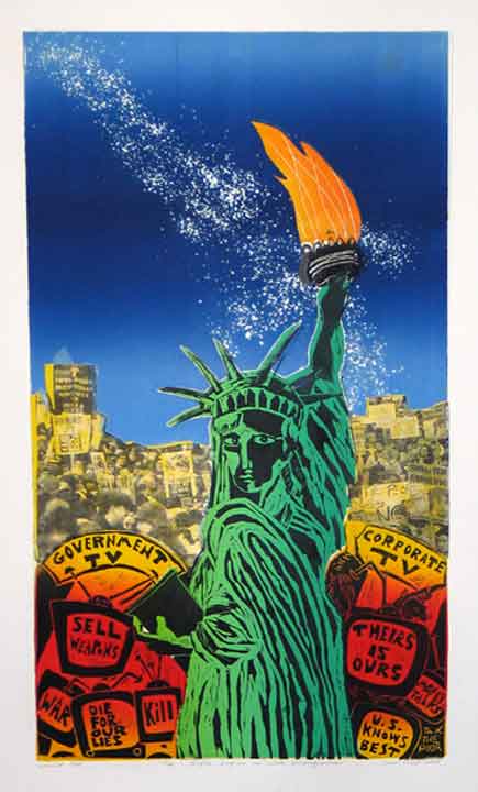 leni fried art print no to war propaganda